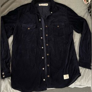 Neighborhood Men Corduroy Jacket Navy Blue Large